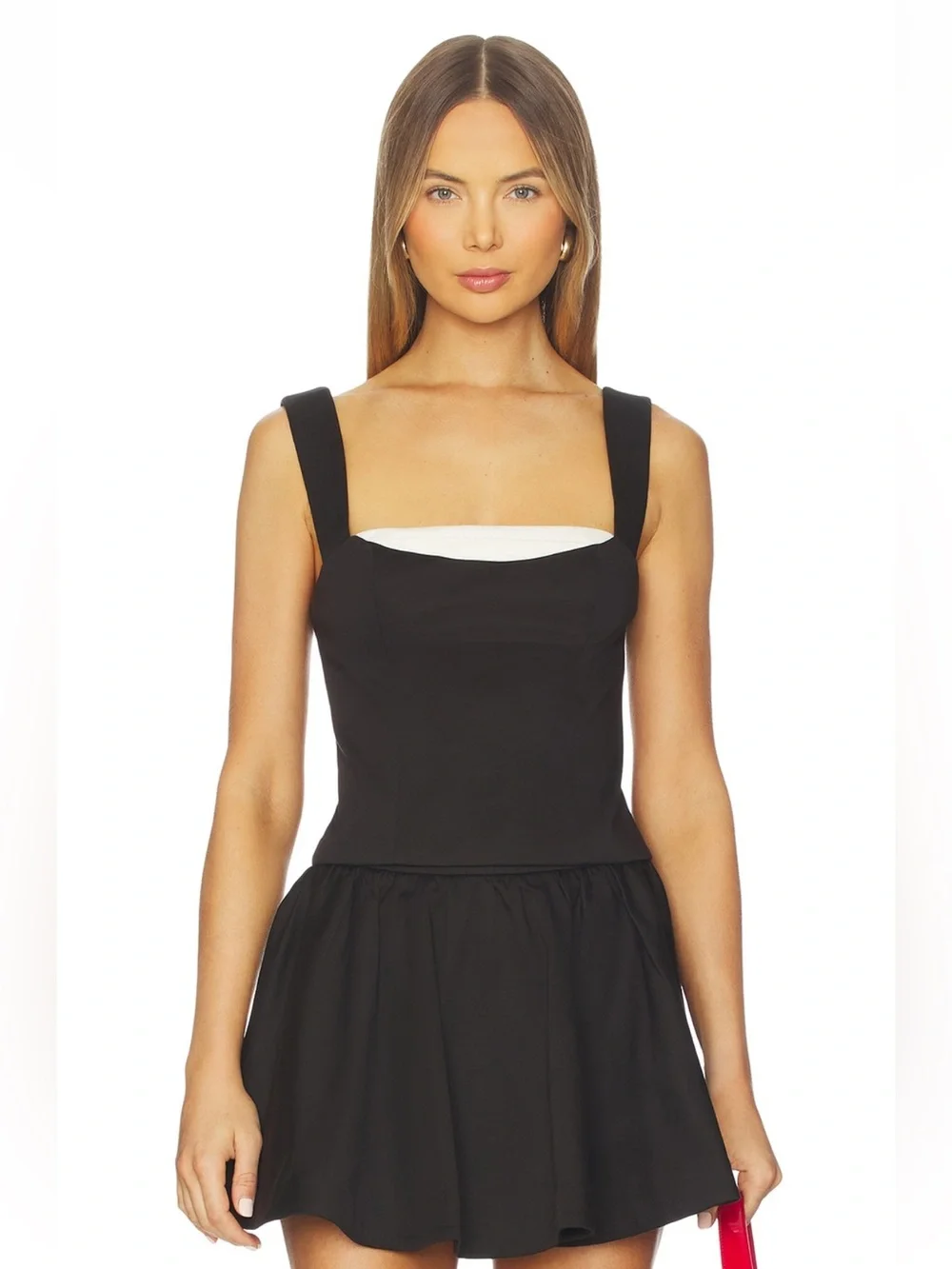 MAJORELLE Adria Top in Black - Picture 1 of 6